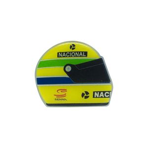 Adesivo Helmet 1990 Ayrton Senna AMARELO