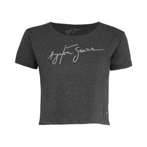 Camiseta Cropped Assinatura Ayrton Senna