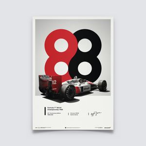 Pôster McLaren MP4/4 Graphic San Marino GP 1988 Ayrton Senna