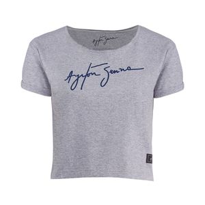 Camiseta Cropped Assinatura Ayrton Senna