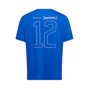 Camiseta Number 12 Senna
 AZUL