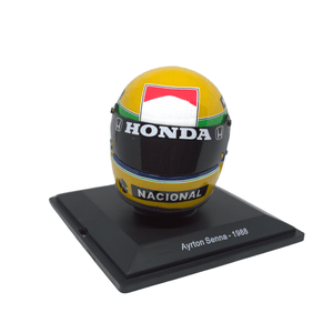 Mini Capacete 1° Mundial F1 1988 Ayrton Senna - Escala 1:5