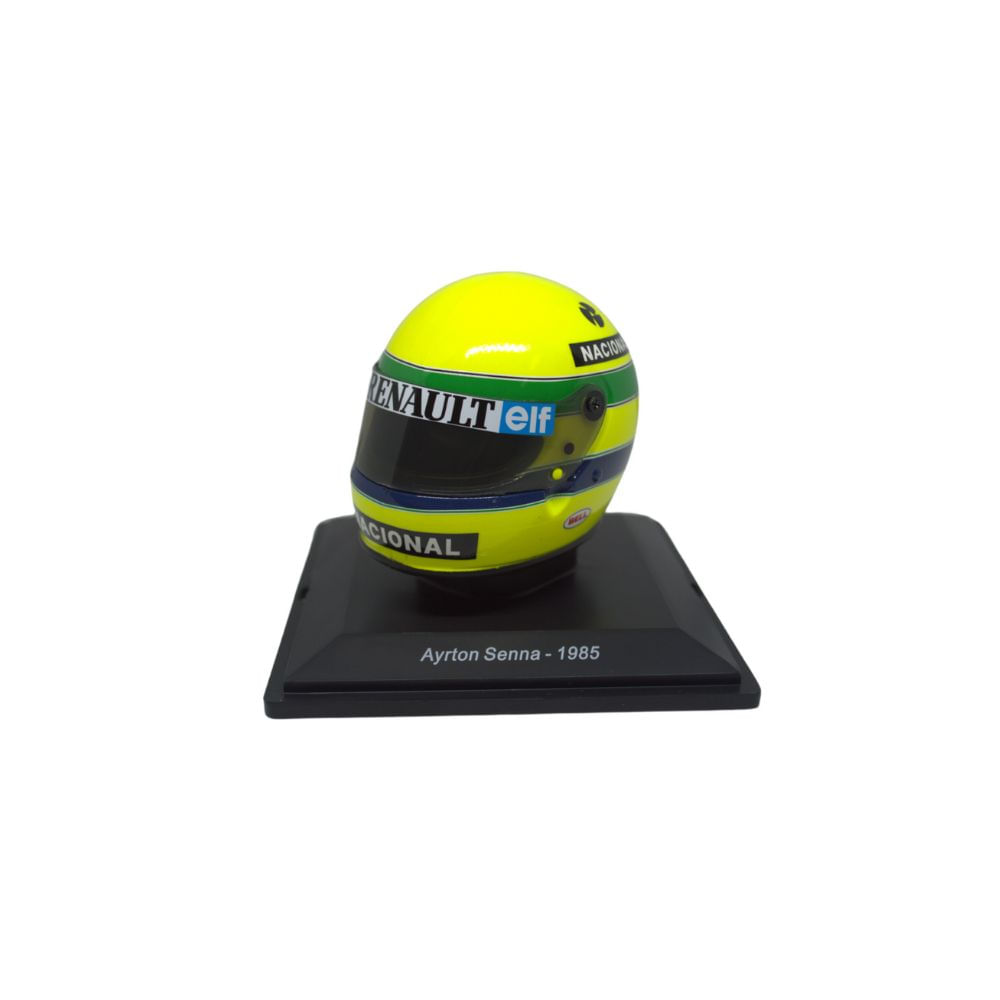 ミニカー minicamps AYRTON SENNA HELMET COLLECTION Mini Capacete Comemorativo da 1a Vitória na F1 1985 Ayrton Senna