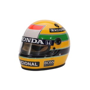 Mini Capacete 1° Mundial F1 1988 Ayrton Senna - Escala 1:2