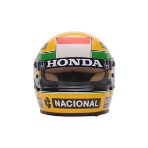 Mini Capacete 1° Mundial F1 1988 Ayrton Senna - Escala 1:2