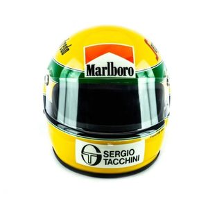 Início na F1 – Réplica do Capacete de Ayrton Senna (1984)